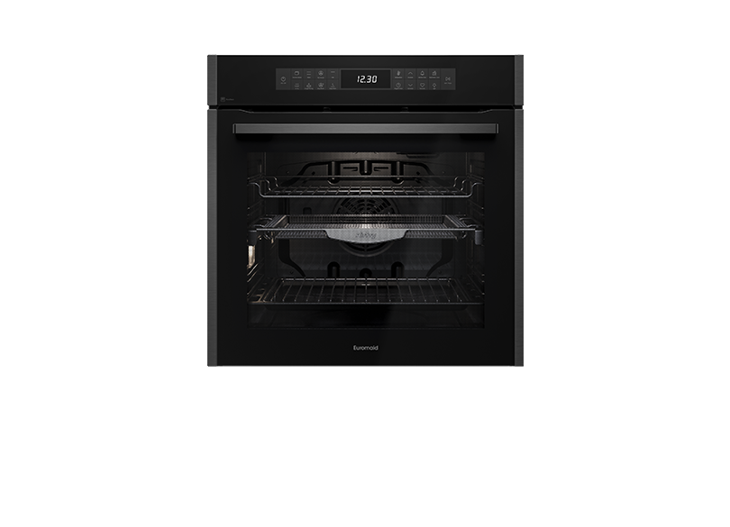 60cm 17 Function Built-in Oven with Pyro and Air Fry, Dark Stainless